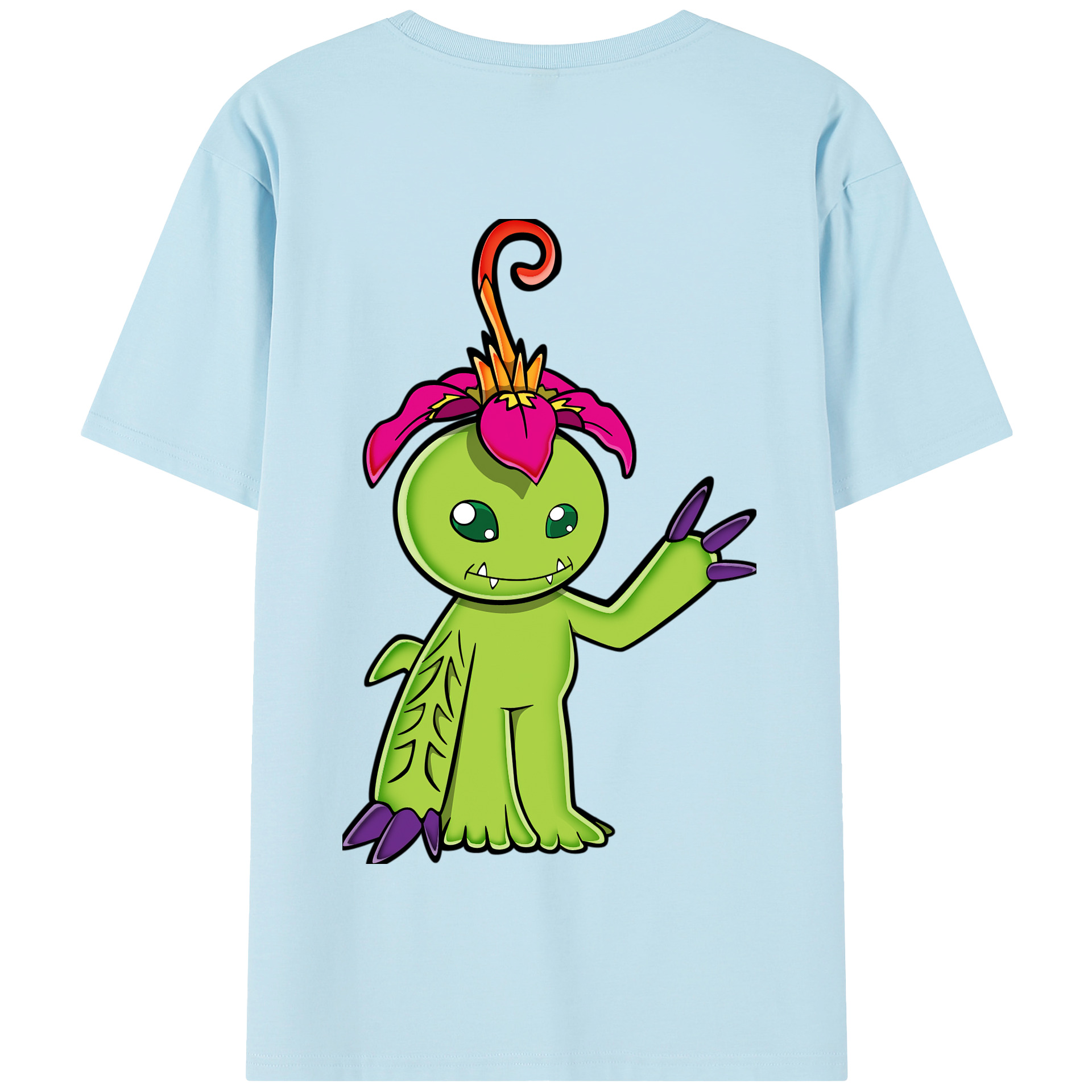 （画像用） Digimon デジタルモンスター/デジモン 綿100％半袖Tシャツ（背面プリント）